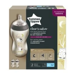 TOMMEE TIPPEE Biberons Closer To Nature 340ml X2 Ollie La Chouette -Magasin De Produits Pour Bébés tommee tippee biberons closer to nature 340ml x2 o aa3f
