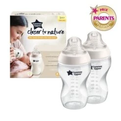 Tommee Tippee Closer To Nature Biberon, Tétine Imitant Le Sein Maternel, Lot De 2, 340ml -Magasin De Produits Pour Bébés tommee tippee closer to nature biberon tetine imi 2267