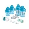 Tommee Tippee Kit Naissance Biberons Anti-Colique Avancé - Tétine Valve Anti-Colique Débit Lent - 150 Et 260 Ml - Bleu -Magasin De Produits Pour Bébés tommee tippee kit naissance biberons anti colique 2f78