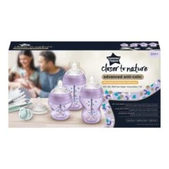 Tommee Tippee Kit Naissance Biberons Anti-Colique Avancé - Tétine Valve Anti-Colique Débit Lent - 150 Et 260 Ml - Violet 11 Tommee Tippee Kit Naissance Biberons Anti-Colique Avancé - Tétine Valve Anti-Colique Débit Lent - 150 Et 260 Ml - Violet -Magasin De Produits Pour Bébés tommee tippee kit naissance biberons anti colique ef2d