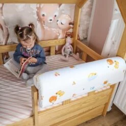 Tour De Lit Bebe Protection Enfant 70 Cm - Respirant Protege-lit Bord En Mousse Petit Ours Coton -Magasin De Produits Pour Bébés tour de lit bebe protection enfant 70 cm respira 10be