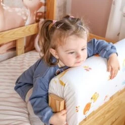 Tour De Lit Bebe Protection Enfant 70 Cm - Respirant Protege-lit Bord En Mousse Petit Ours Coton -Magasin De Produits Pour Bébés tour de lit bebe protection enfant 70 cm respira 2dae