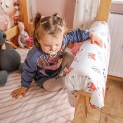Tour De Lit Bebe Protection Enfant 90 Cm - Complet Respirant Protege-lit Bord En Mousse Renard Coton -Magasin De Produits Pour Bébés tour de lit bebe protection enfant 90 cm complet afc5