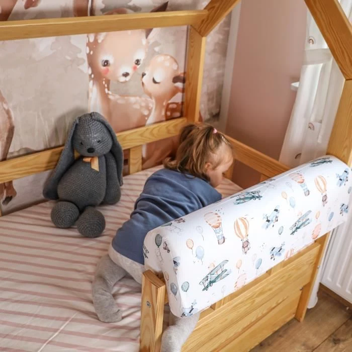 Tour De Lit Bebe Protection Enfant 90 Cm - Contour De Lit Bébé Complet Respirant Protège-lit Bord En Mousse Des Ballons Coton 6 Tour De Lit Bebe Protection Enfant 90 Cm - Contour De Lit Bébé Complet Respirant Protège-lit Bord En Mousse Des Ballons Coton – Image 4