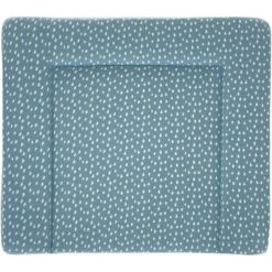 Träumeland Matelas à Langer Sans PVC Motif Gouttes Bleu Océan 75 X 85 Cm - TT80204