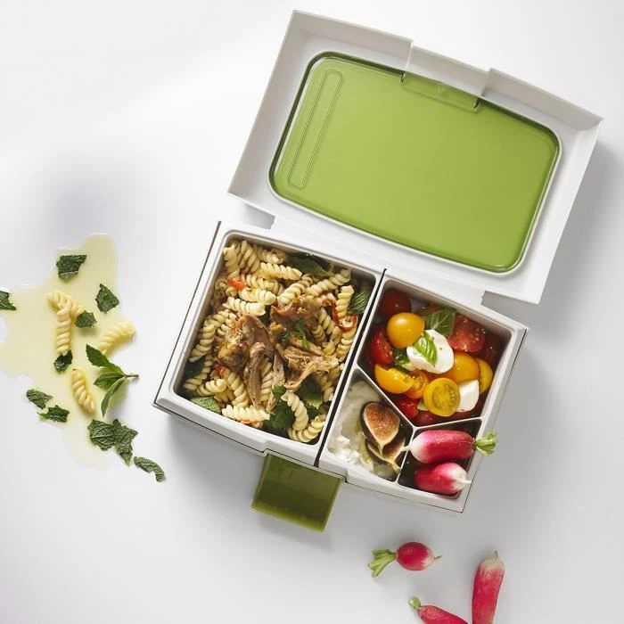 Trudeau Maison Fuel Lunchbox « Bento », Boîte Repas Avec Compartiments Pour 4 Plats, 1,3 L 6 Trudeau Maison Fuel Lunchbox « Bento », Boîte Repas Avec Compartiments Pour 4 Plats, 1,3 L – Image 4