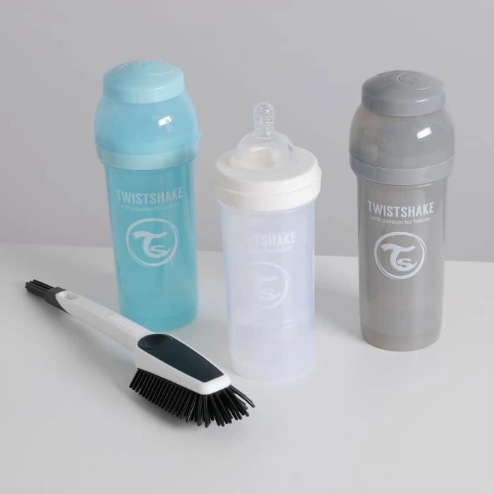 Twistshake Kit Biberon Anti-colique - 260ml -3pcs+Brosse à Vaisselle-Avec Récipient Lait En Poudre Et Mélangeur-Sans BPA-0m+-Garçon 4 Twistshake Kit Biberon Anti-colique - 260ml -3pcs+Brosse à Vaisselle-Avec Récipient Lait En Poudre Et Mélangeur-Sans BPA-0m+-Garçon – Image 2