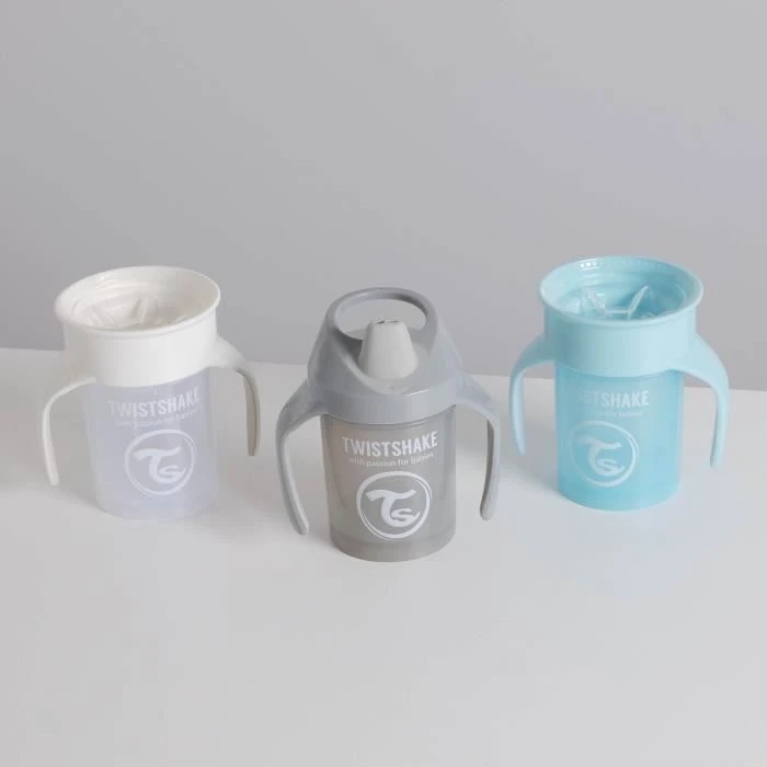 Twistshake Lot De Tasses à Bec Pour Bébé - 3 Pcs - Gobelet Entraînement - Enfants - Biberons étanches - Sans BPA - 4m+ - Blanc Gris 4 Twistshake Lot De Tasses à Bec Pour Bébé - 3 Pcs - Gobelet Entraînement - Enfants - Biberons étanches - Sans BPA - 4m+ - Blanc Gris – Image 2