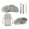 Twistshake Lot De Vaisselle - Bébé - 4 Pcs-1 Set De Table - 1 Assiette - 1 Bol - 3 Couverts En Acier Inoxydable - 1 Gobelet-6m+-Gris -Magasin De Produits Pour Bébés twistshake lot de vaisselle bebe 4 pcs 1 set d 70fd