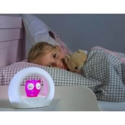 ZAZU Veilleuse Lou Le Hibou Anti-Pleurs - Rose Coloris Unique -Magasin De Produits Pour Bébés veilleuse lou le hibou anti pleurs rose coloris 225c