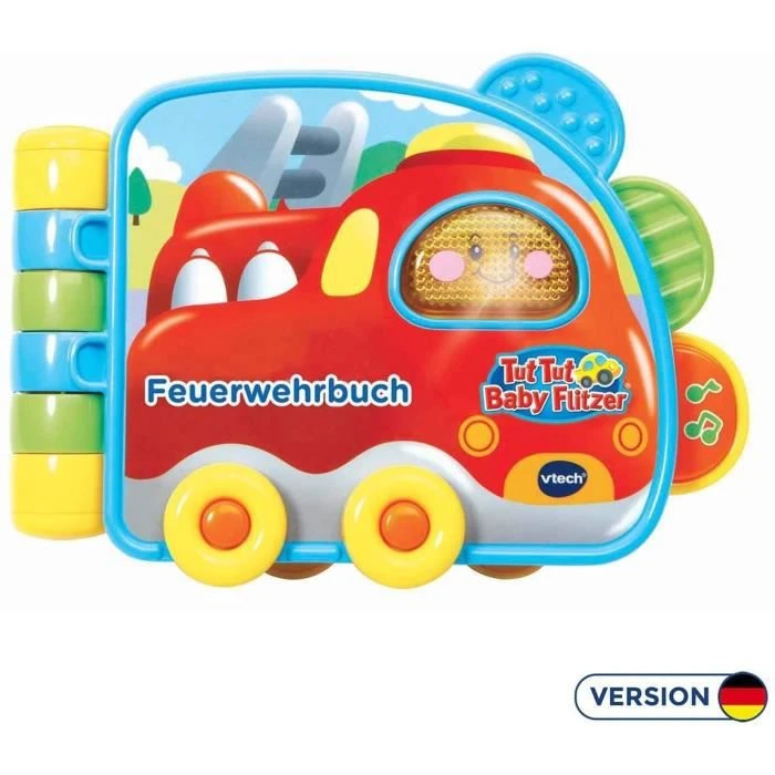 Vtech 80-502004-Tut Bébé Flitzer-Feuerwehrbuch, Multicolore 3 Vtech 80-502004-Tut Bébé Flitzer-Feuerwehrbuch, Multicolore