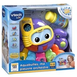 VTECH BABY - Jouet De Bain - Aquabulles Ma Pieuvre Orchestre -Magasin De Produits Pour Bébés vtech baby jouet de bain aquabulles ma pieuvre b05a