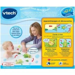 VTECH BABY - Jouet De Bain - Maman Tortue Et Son Bébé Nageur -Magasin De Produits Pour Bébés vtech baby jouet de bain maman tortue et son b 5d2e