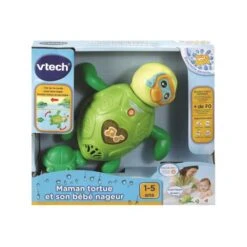 VTECH BABY - Jouet De Bain - Maman Tortue Et Son Bébé Nageur -Magasin De Produits Pour Bébés vtech baby jouet de bain maman tortue et son b 7516