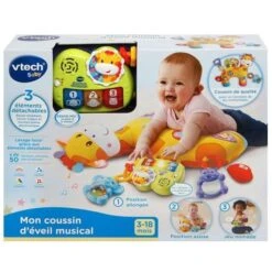 VTECH BABY - Mon Coussin D'éveil Musical 9 VTECH BABY - Mon Coussin D'éveil Musical -Magasin De Produits Pour Bébés vtech baby mon coussin d eveil musical 5f13