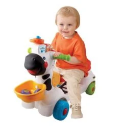 VTECH BABY - Porteur Trottinette - Mon Zèbre Rigolo 3 En 1 - Noir & Blanc - Parlant Et Musical -Magasin De Produits Pour Bébés vtech baby porteur trottinette mon zebre rigol 488b