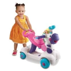 VTECH BABY - Porteur Trottinette - Mon Zèbre Rigolo 3 En 1 - Rose - Parlant Et Musical -Magasin De Produits Pour Bébés vtech baby porteur trottinette mon zebre rigol 55f0
