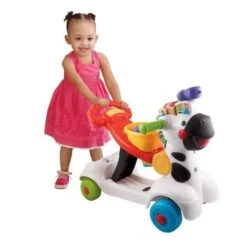 VTECH BABY - Porteur Trottinette - Mon Zèbre Rigolo 3 En 1 - Noir & Blanc - Parlant Et Musical -Magasin De Produits Pour Bébés vtech baby porteur trottinette mon zebre rigol 710c