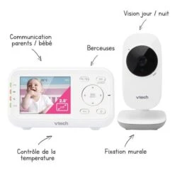 VTECH BABY VTECH - Babyphone Vidéo Clear - BM3255 6 VTECH BABY VTECH - Babyphone Vidéo Clear - BM3255 -Magasin De Produits Pour Bébés vtech babyphone video clear bm3255 41c6