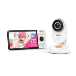 VTECH BABY VTECH - Babyphone Vidéo Wide View HD (Écran 5 Ultra Plat HD - Veilleuse) - BM818 -Magasin De Produits Pour Bébés vtech babyphone video wide view hd ecran 5 ultr aeba