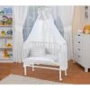 WALDIN Lit Cododo Berceau Tout équipé Pour Bébé,bois Non Traité,16 Modèles Disponibles [Points, Peint En Blanc] -Magasin De Produits Pour Bébés waldin lit cododo berceau tout equipe pour bebe bo de09