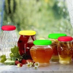 Couvercle Silicone Stretch Alimentaire,4pcs Réutilisable Couvercles Silicone Extensible Conservation Des Fruit,Tasses,sans BPA -Magasin De Produits Pour Bébés wandefol stretchable silicone lid cling film 4 d e43b