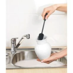 WENKO Goupillon Silicone, Goupillon Biberon, Goupillon Bouteille Isotherme, Silicone, Extra Longue Ø3.5 X 25 Cm, Noir -Magasin De Produits Pour Bébés wenko goupillon silicone goupillon biberon goupi 366e