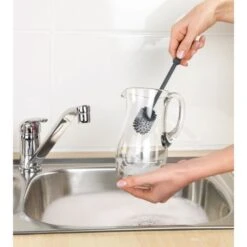 WENKO Goupillon Silicone, Goupillon Biberon, Goupillon Bouteille Isotherme, Silicone, Extra Longue Ø3.5 X 25 Cm, Noir -Magasin De Produits Pour Bébés wenko goupillon silicone goupillon biberon goupi 3az7