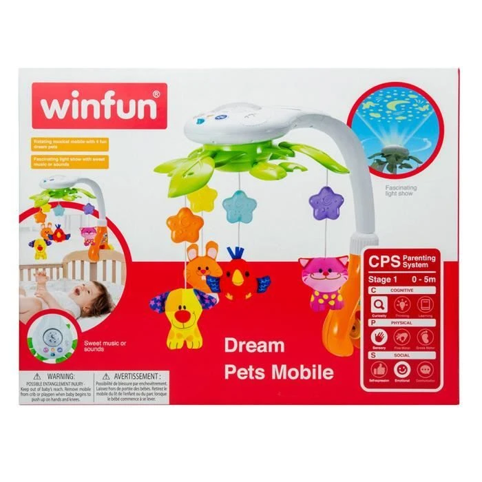 Winfun - Mobile Projecteur Musical Pour Le Berceau Avec Petits Animaux 6 Winfun - Mobile Projecteur Musical Pour Le Berceau Avec Petits Animaux – Image 4