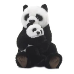 Wwf - 15183008 - Peluche - Maman Panda Avec Bébé - 28 Cm