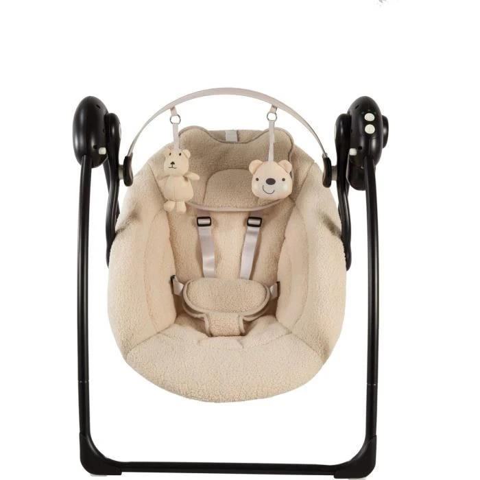 X Adventure Balancelle Portable Compacte électrique Baby Swing Boucle Beige 3 X Adventure Balancelle Portable Compacte électrique Baby Swing Boucle Beige