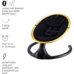 X Adventure Transat Bébé Électrique Balancelle Rocco Velvet Noir 9 X Adventure Transat Bébé Électrique Balancelle Rocco Velvet Noir -Magasin De Produits Pour Bébés xaz8720289202569 0bbd