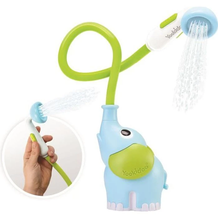 YOOKIDOO - Douchette Bain Éléphant Bleu - Jouet Bain Bébé - Jeu Bain Et Douche Yookidoo - Eveil Des Sens - 3 YOOKIDOO - Douchette Bain Éléphant Bleu - Jouet Bain Bébé - Jeu Bain Et Douche Yookidoo - Eveil Des Sens -
