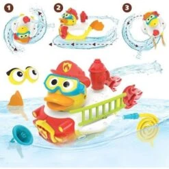 YOOKIDOO Jouet De Bain - Caneton Pompier