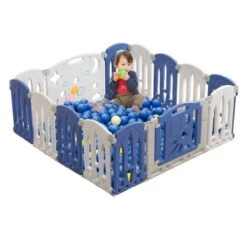 YRHOME 14 Panneaux Parc Grille Rampante Barrière Pliable Grille Rampante