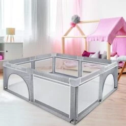 YRHOME 180x200x68cm Parc Bébé Enfants Grille De Jeu Rampante Grille De Protection -Magasin De Produits Pour Bébés yrhome 180x200x68cm parc bebe enfants grille de je 7ece