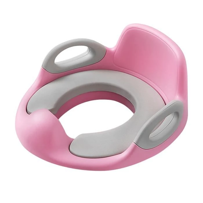 YRHOME Siège De Toilette Pour Enfants PP+PU Antidérapant Pour Enfants Avec Poignée Et Bassin D'éclaboussure Formateur Rose 3 YRHOME Siège De Toilette Pour Enfants PP+PU Antidérapant Pour Enfants Avec Poignée Et Bassin D'éclaboussure Formateur Rose