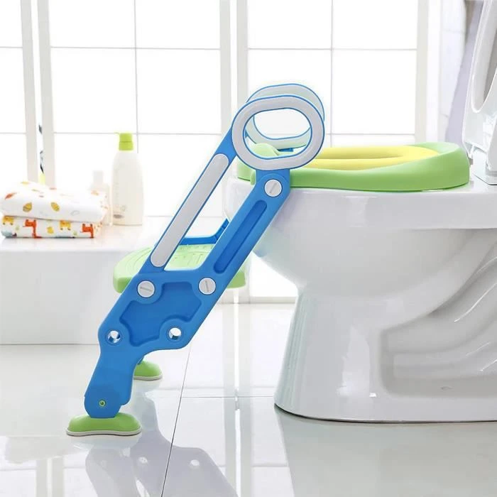 YRHOME Sièges De Toilettes Pour Enfants Avec Escaliers Hauteur De Glissement Des Toilettes Pliables Avec Tapis Pu Glissant Toilettes 5 YRHOME Sièges De Toilettes Pour Enfants Avec Escaliers Hauteur De Glissement Des Toilettes Pliables Avec Tapis Pu Glissant Toilettes – Image 3