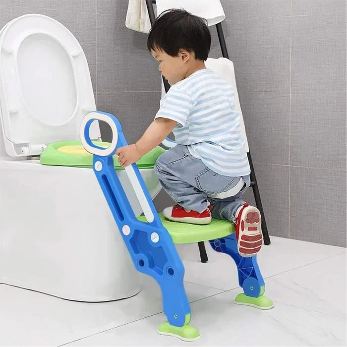 YRHOME Sièges De Toilettes Pour Enfants Avec Escaliers Hauteur De Glissement Des Toilettes Pliables Avec Tapis Pu Glissant Toilettes 6 YRHOME Sièges De Toilettes Pour Enfants Avec Escaliers Hauteur De Glissement Des Toilettes Pliables Avec Tapis Pu Glissant Toilettes – Image 4