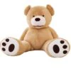 YunNasi 200cm Brun Clair Géant Nounours Peluche Doudous Doux Cadeau D&apos;Anniversaire -Magasin De Produits Pour Bébés yunnasi 200cm brun clair geant nounours peluche d f712